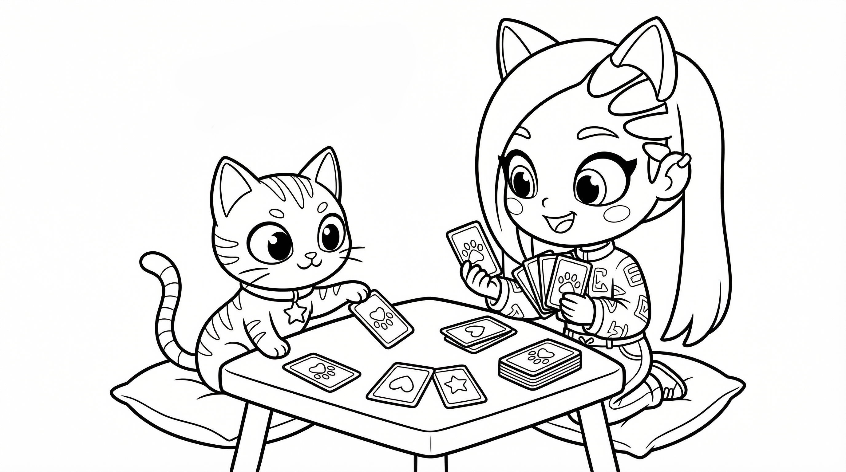 Dibujo mágico Lilicat Avatar World colorear Cartas