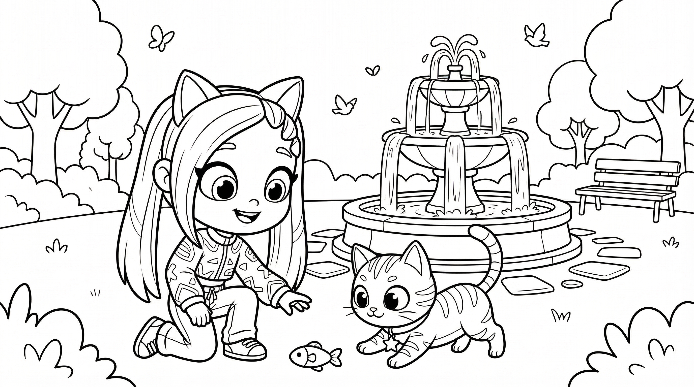 Dibujo mágico Lilicat Avatar World colorear Juego_Fuentes