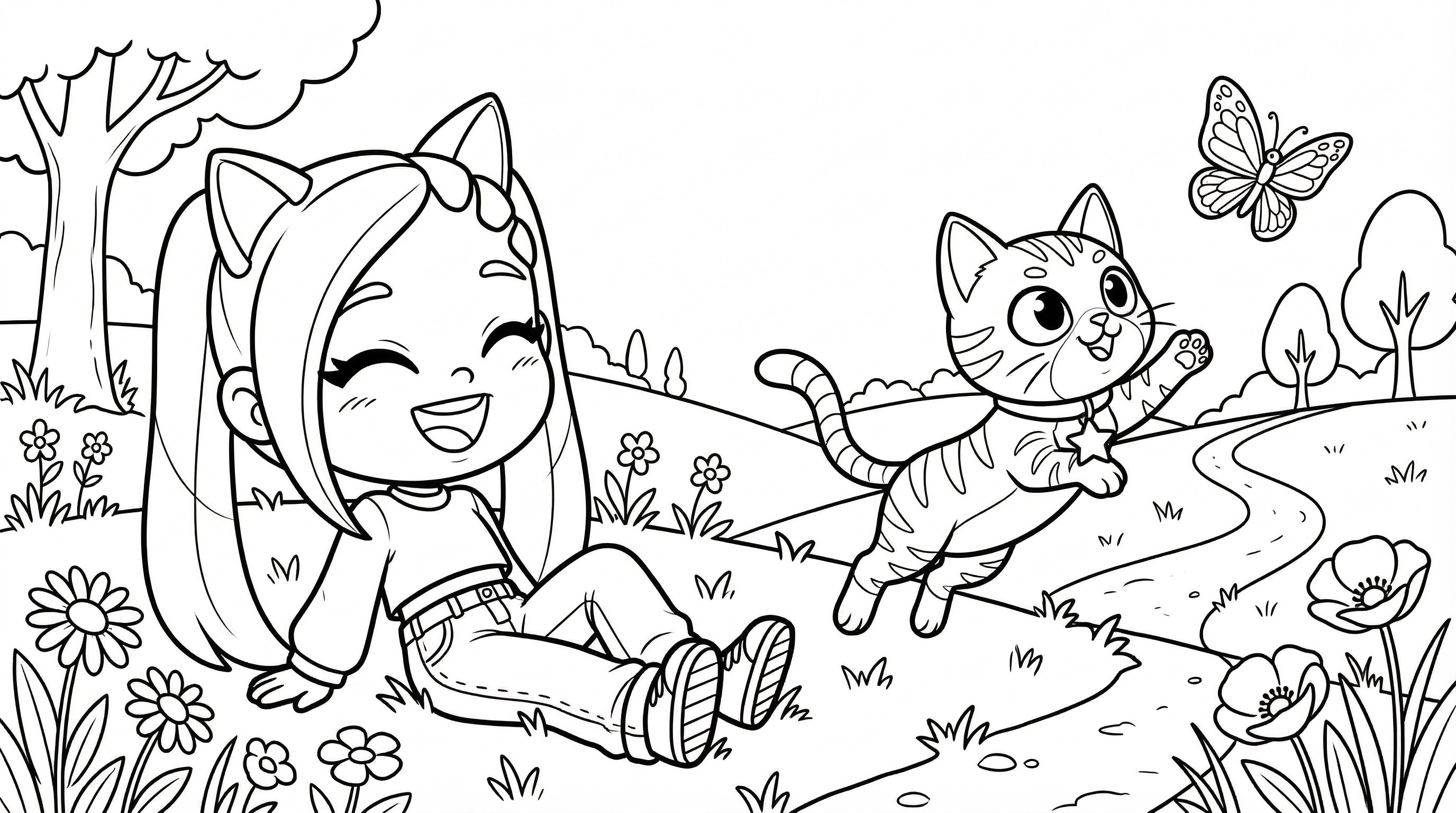 Dibujo mágico Lilicat Avatar World colorear Juego_Mariposa