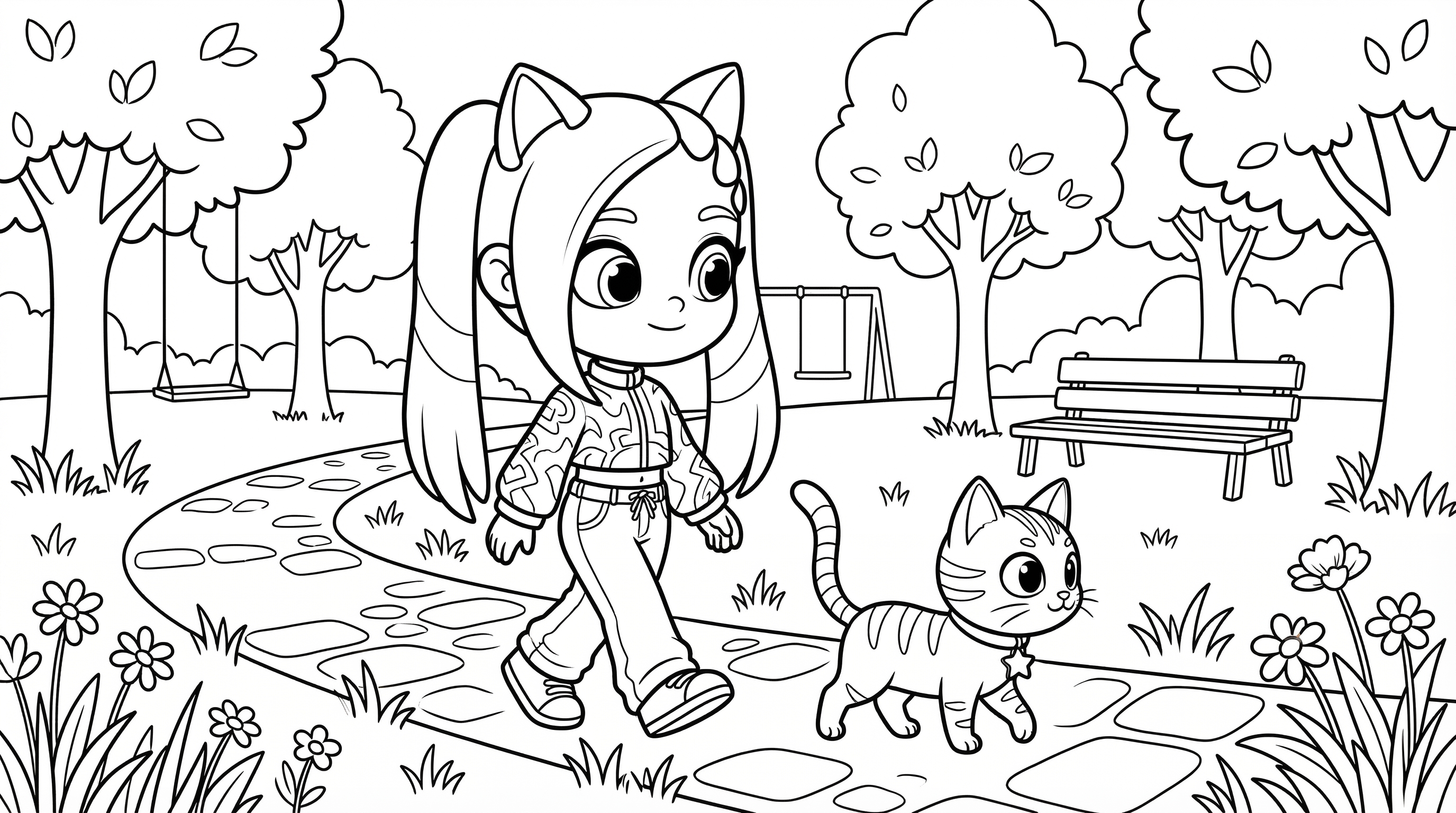 Dibujo mágico Lilicat Avatar World colorear Paseo