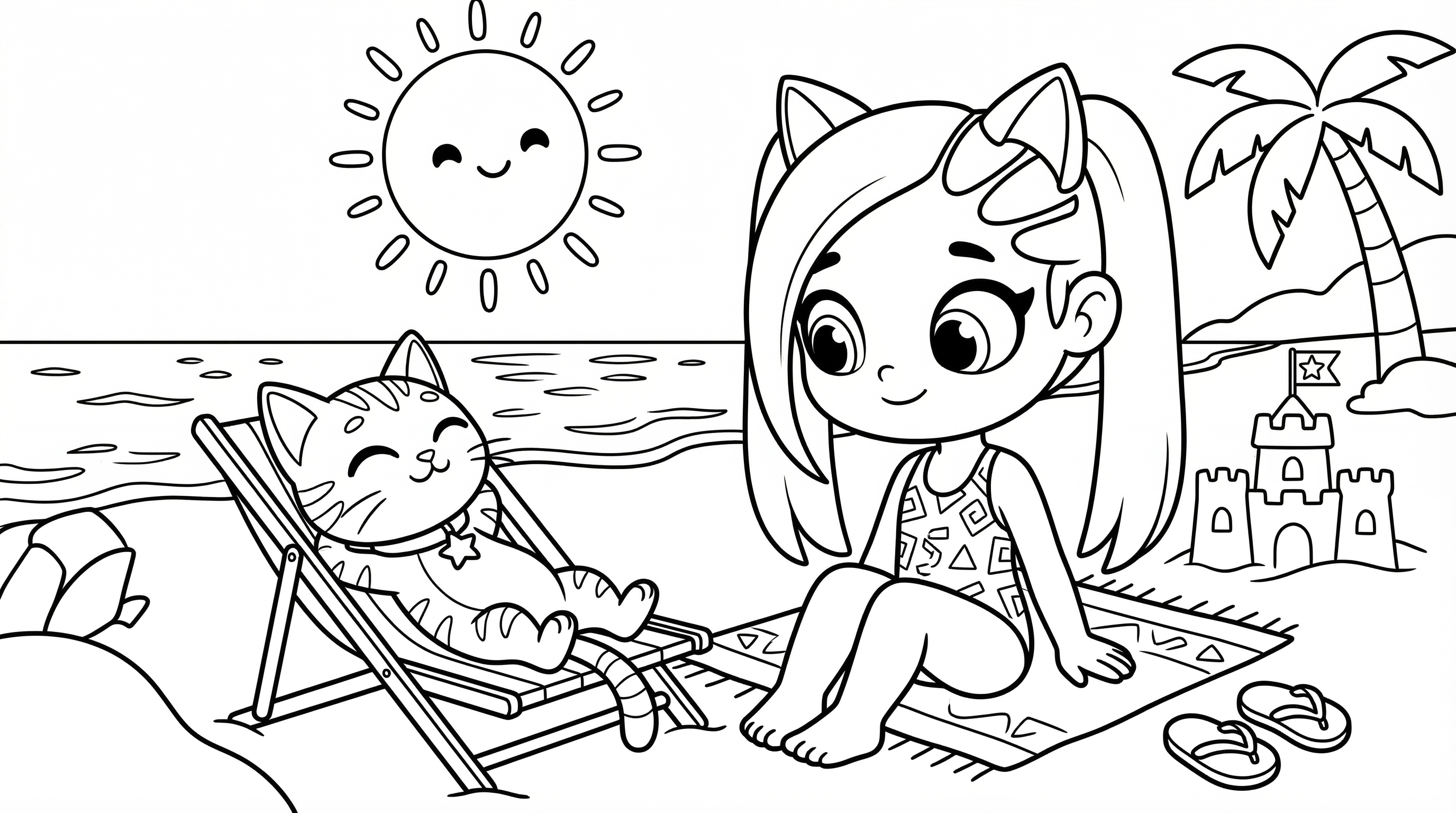 Dibujo mágico Lilicat Avatar World colorear Playa