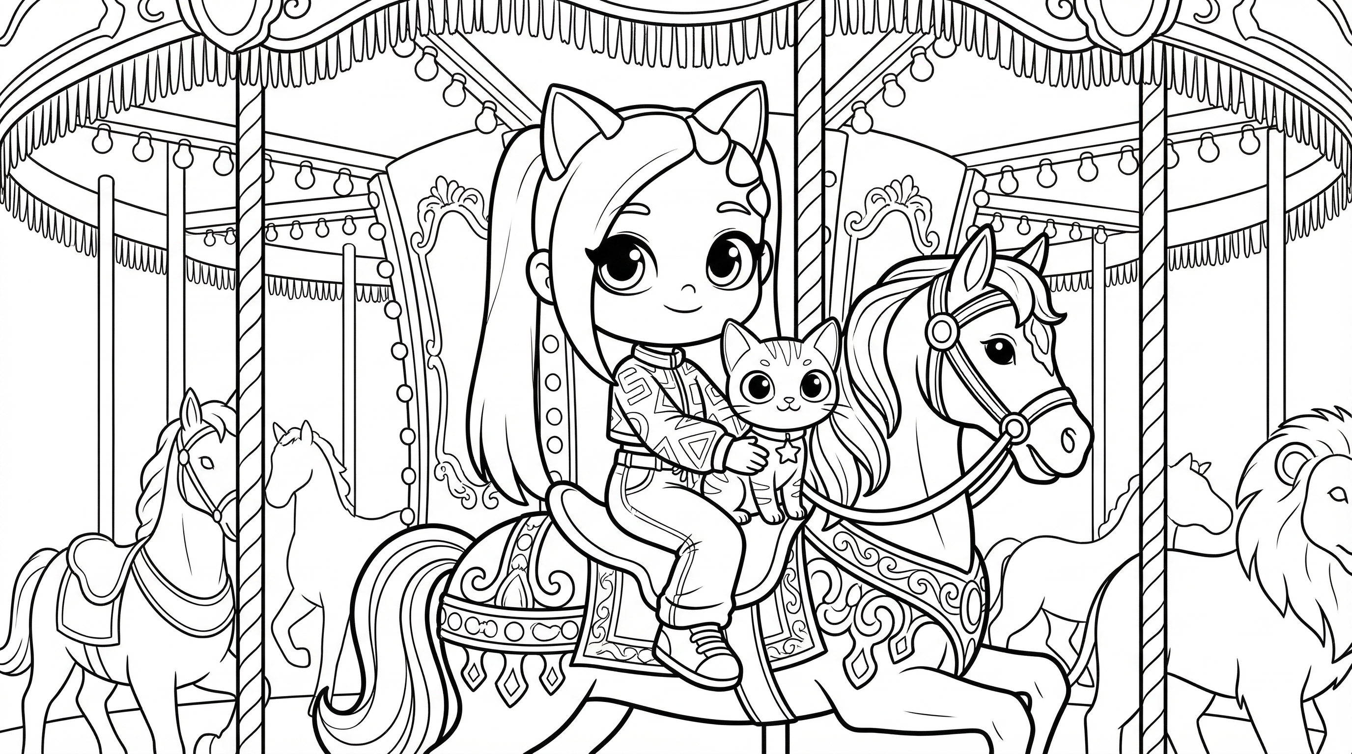 Dibujo mágico Lilicat Avatar World colorear Tio_Vivo